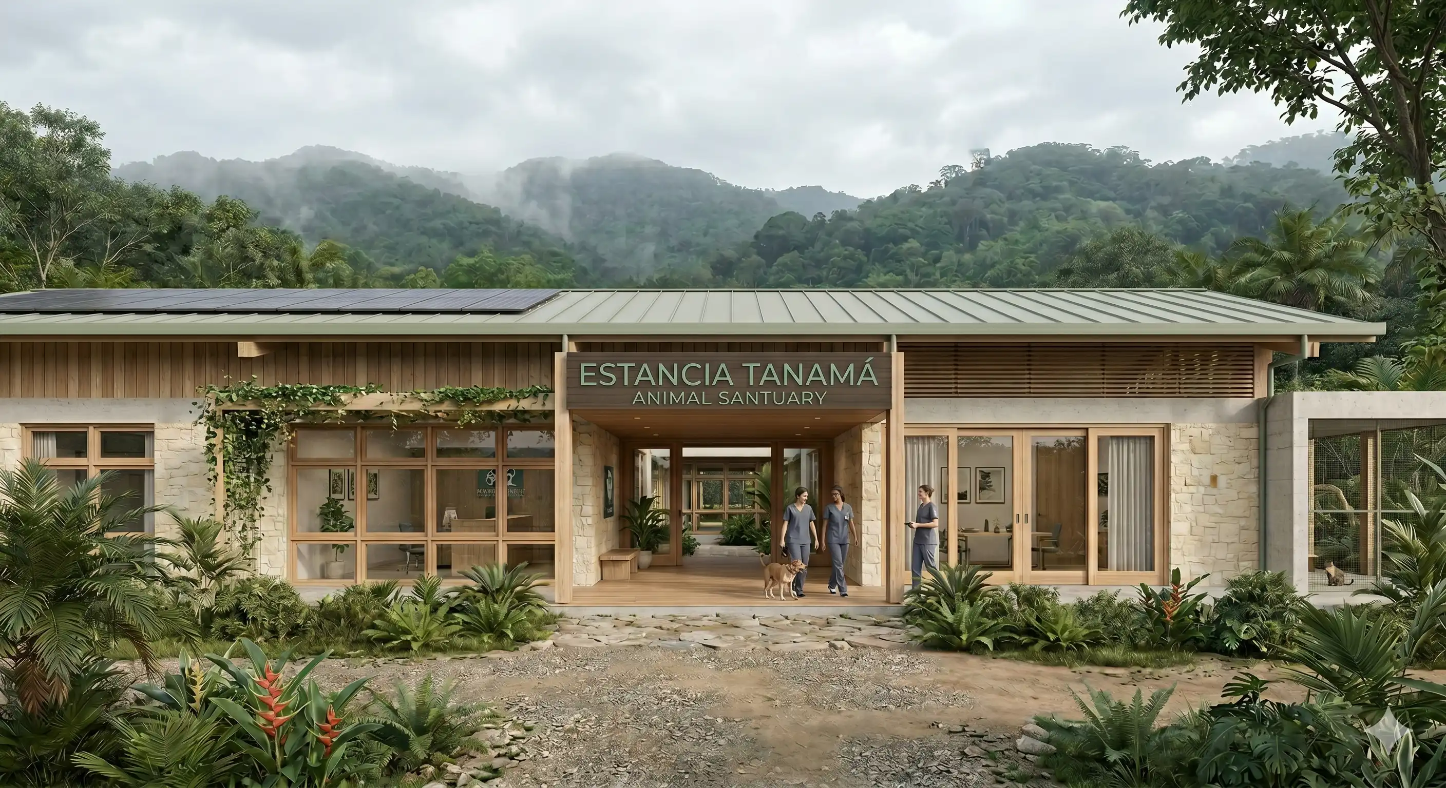Rendering of the Estancia Tanam&aacute; sanctuary in Ceiba, Puerto Rico