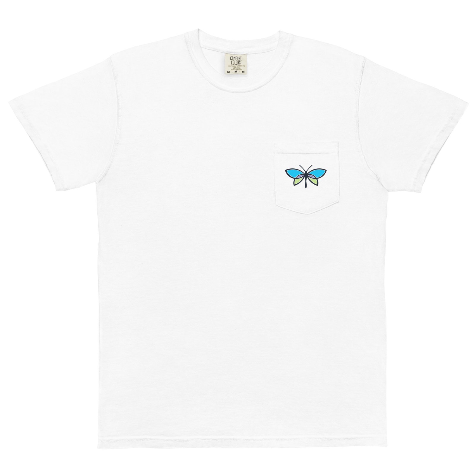 Unisex garment-dyed pocket t-shirt - Image 3