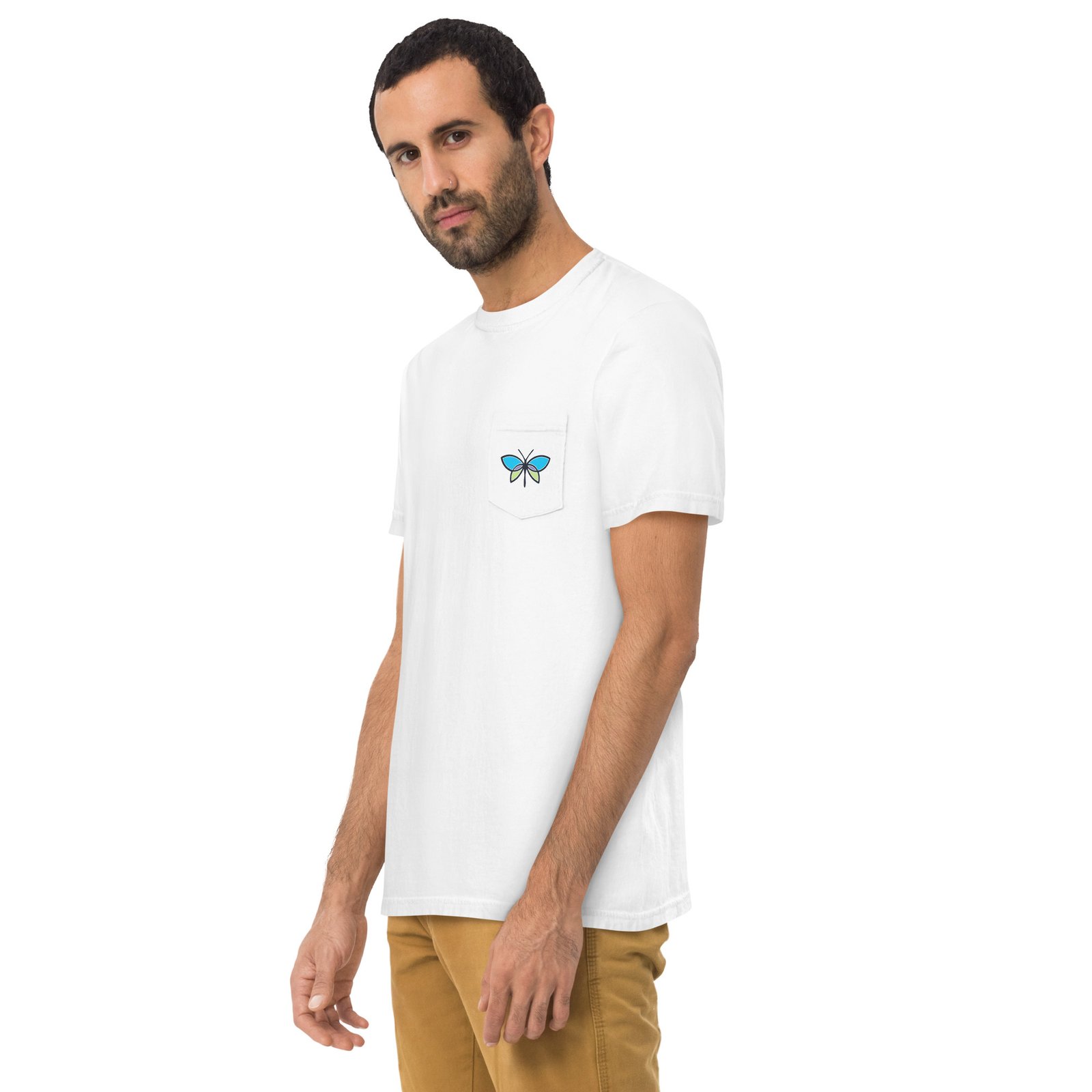 Unisex garment-dyed pocket t-shirt - Image 4